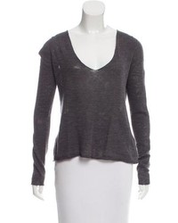 Zadig & Voltaire Linen V Neck Sweater