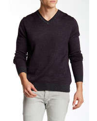 Toscano Long Sleeve V Neck Sweater