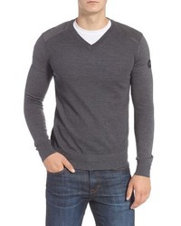 Canada Goose Mcleod V Neck Regular Fit Merino Wool Sweater