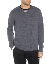 Vince Regular Fit Elbow Patch Merino Wool Sweater