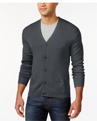 Club Room Ribbed V Neck Cardigan Only At Macys