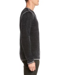 John Varvatos Star Usa Merino Wool Blend V Neck Sweater