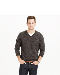J.Crew Tall Marled Lambswool V Neck Sweater