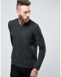 Asos V Neck Cable Sweater