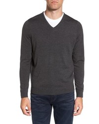 Nordstrom Men's Shop V Neck Merino Wool Sweater