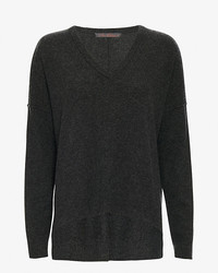 Feel The Piece V Neck Sweater Grey