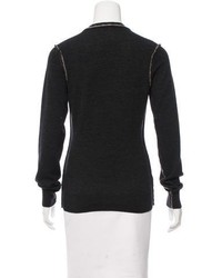 Dolce & Gabbana V Neck Wool Sweater