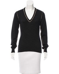 Dolce & Gabbana V Neck Wool Sweater