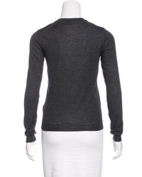 Saint Laurent Yves Cashmere Silk Blend Sweater