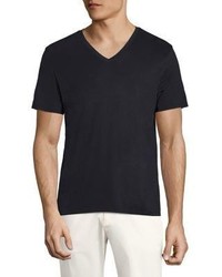 Theory Cly Plaito Regular Fit V Neck Tee