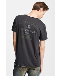 Zadig & Voltaire Graphic V Neck T Shirt