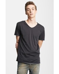 Zadig & Voltaire Graphic V Neck T Shirt