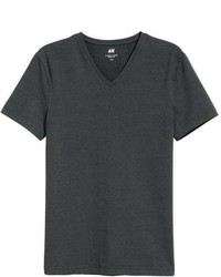H&M V Neck T Shirt Slim Fit