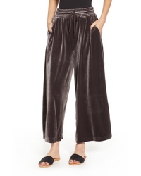 Charcoal Velvet Sweatpants