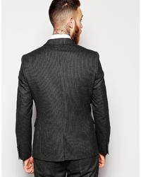 Asos Brand Skinny Fit Suit Jacket In Pinstripe