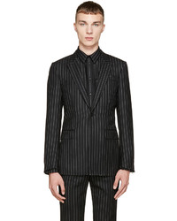 Givenchy Black Pinstriped Blazer