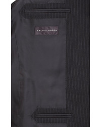 Ralph Lauren Black Label Fine Track Stripe Two Button Suit