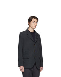 Comme des Garcons Homme Deux Grey Textured Dobby Blazer