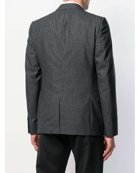 Alexander McQueen Insect Embellished Pinstriped Blazer