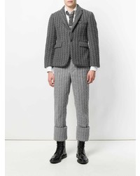 Thom Browne Ribbed Baby Cable Cashmere Sport Coat