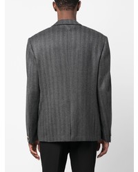 Versace Tailored Striped Single Breasted Blazer