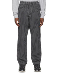 Stussy Black Relaxed Brushed Cotton Lounge Pants