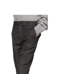 Hope Grey Stripe Cut Trousers