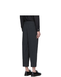 Comme des Garcons Homme Deux Grey Textured Dobby Trousers