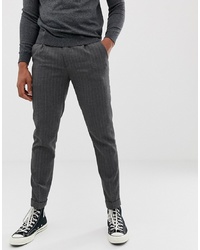 Burton Menswear Smart Trousers In Mid Grey Check