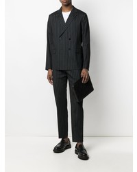 Theory Striped Double Breasted Blazer