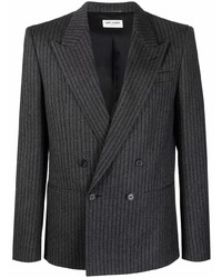 Saint Laurent Striped Double Breasted Blazer