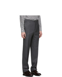Cobra S.C. Grey Wool Pinstripe Classic Trousers