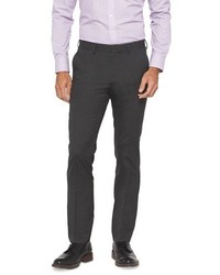 Haggar H26 Slim Fit Suit Pant Charcoal Pinstripe