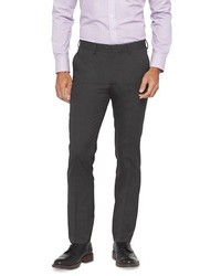 Haggar H26 Slim Fit Suit Pant Charcoal Pinstripe