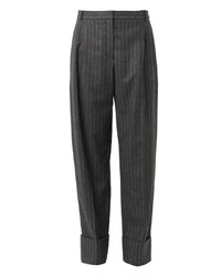 Alexander McQueen Pinstripe Wool Tailored Trousers