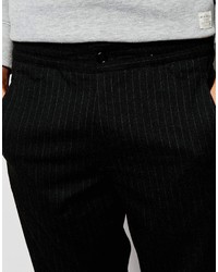 Asos Slim Smart Pants In Pinstripe