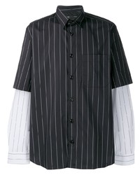 Diesel Double Sleeve Striped Shirt