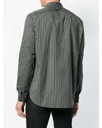 Saint Laurent Striped Long Sleeve Fitted Shirt