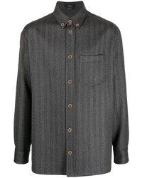 Versace Striped Loose Fit Shirt