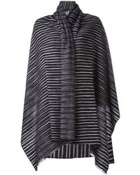 Charcoal Vertical Striped Scarf
