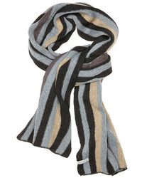 Charcoal Vertical Striped Scarf