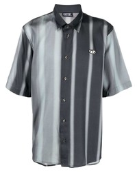 Diesel Stripe Print Short Sleeved Shirt