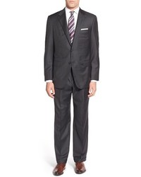 Hickey Freeman Addison A Series Classic Fit Stripe Wool Suit
