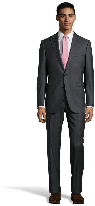 zegna charcoal suit