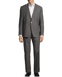 Versace Collection Slim Fit Pinstriped Two Piece Suit Gray