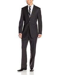 Tommy Hilfiger Nathan Charcoal Stripe Two Button Trim Fit Suit