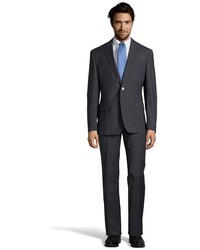 Versace Pinstripe Two Piece Wool And Polyester Suit