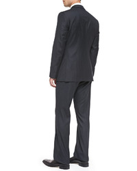 Giorgio Armani Taylor Pinstripe Suit Charcoalblack
