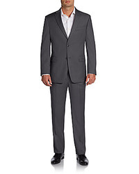 Tommy Hilfiger Trim Fit Pinstriped Worsted Wool Suit