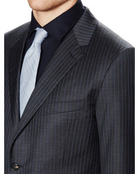 Wool Stripe Slim Fit Chelsea Suit
